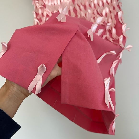 Women's Custom Breast Cancer Awareness Pink Ribbon Sleeveless Mini Dress Size S - Picture 6 of 9